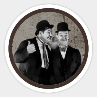 laurel and hardy classic comedy Sticker